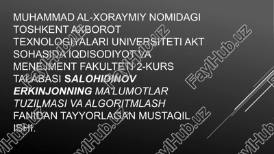 shablonlar standart kutubxonasining tuzilmasi — PPTX