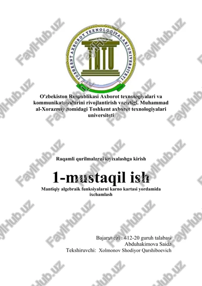 raqamli qurilmalarni loyixalashga kirish — DOCX