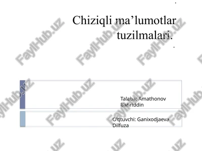 chiziqlima’lumotlar tuzilmalari — PPTX