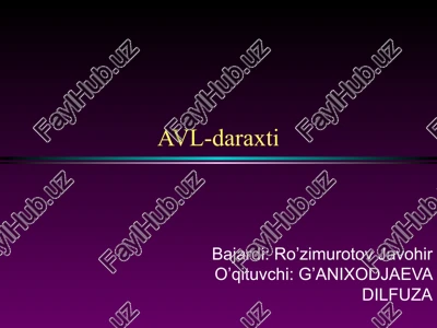 avl-daraxti — PPTX