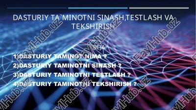 dasturiytaminot — PPTX