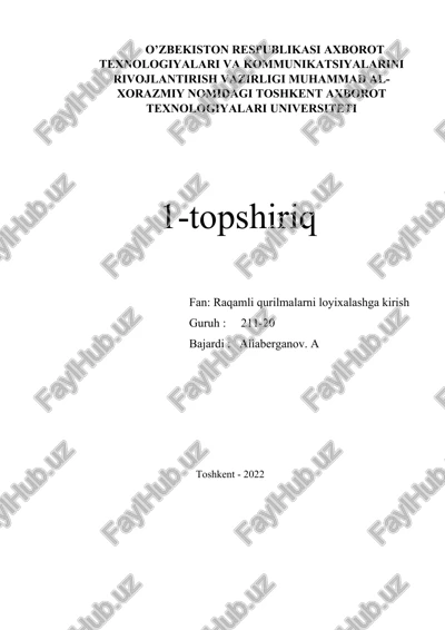 raqamli qurilmalarni loyixalashga kirish — DOCX