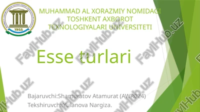 esseturlari — PPTX