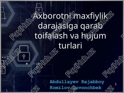 xavfsizlik — PPTX