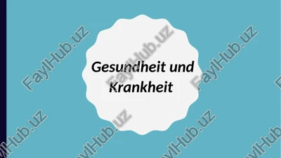 gesundheit und krankheit — PPTX