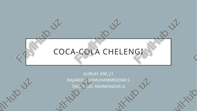 coca-cola eko-poygasi — PPTX