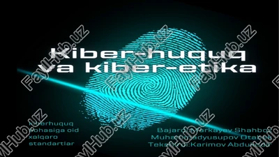 kiber huquqda xalqaro standartlarning roli — PPTX