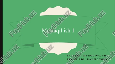 ekologik xavfsizlik — PPTX