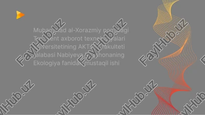 ekologik omillar — PPTX