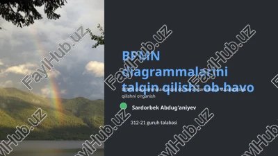 bpmn diagrammalarini talqin qilish: ob-havo — PPTX