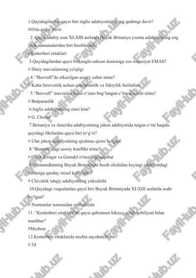 kenterberi ertaklari — DOCX