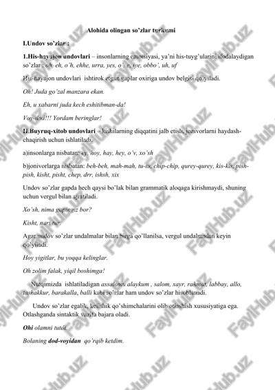 undov so'zlar — DOCX