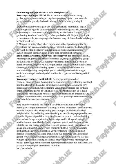 krossingoverning ochilishi — DOCX