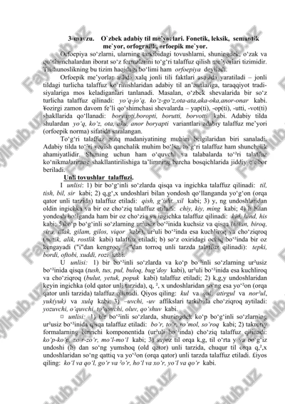 orfoepik me'yorlar — DOCX