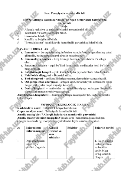 terapiyada hamshiralik ishi — DOCX