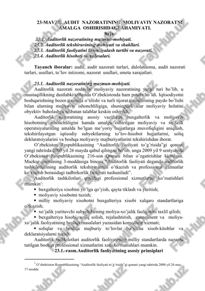 auditorlik nazorati — DOCX