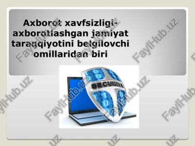 axborot xavfsizligi — PPT