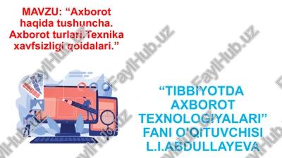 tibbiyotda axborot texnologiyalari — PPTX