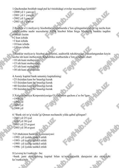 o‘zbekiston banklari assosiasiyasi — DOCX