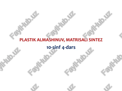 matrisali sintez — PPTX