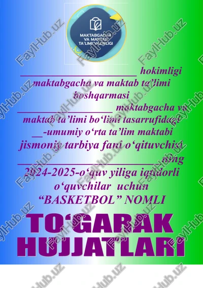 basketbol to‘garagi — DOC