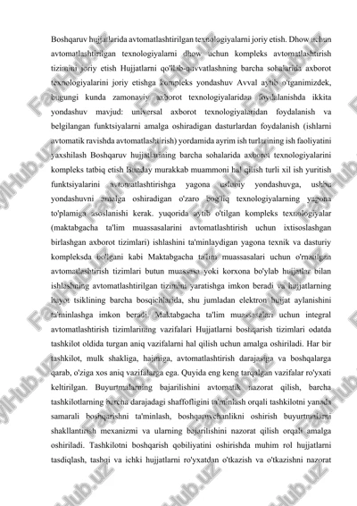 maktabgacha ta'lim muassasalarini avtomatlashtirish — DOCX