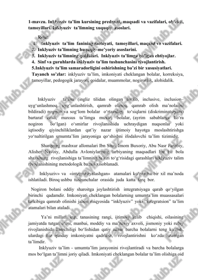 inklyuziv ta’lim — DOCX