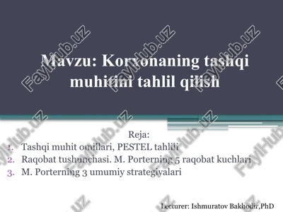 tashqimuhitni tahlil qilish — PPTX