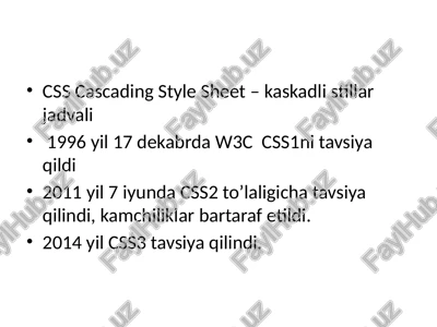 css cascading style sheet — PPTX