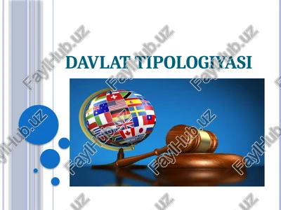 davlat tipologiyasi — PPTX