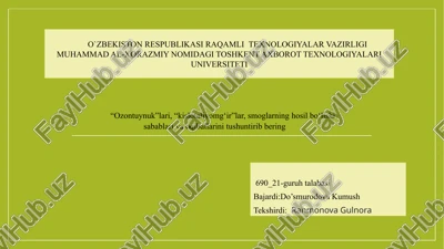ozonqatlamiy emirilishi — PPTX