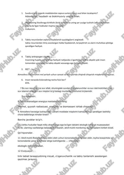 tabiiy antropogen obyekt — DOCX