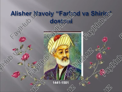 alisher navoiy “farhod va shirin” — PPT