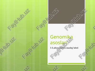 genomikaasoslari — PPTX