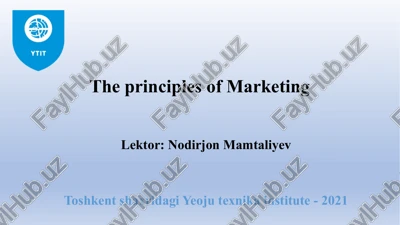 the principles of marketing — PPTX