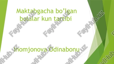 bolalarning ertalabgi badantarbiyasi — PPTX