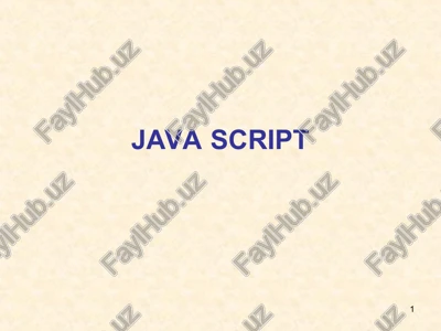 java script — PPT