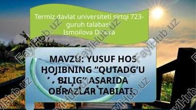 qutadg'ubilig — PPTX