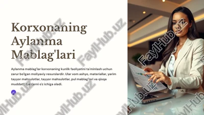 aylanma mablag'lari — PPTX