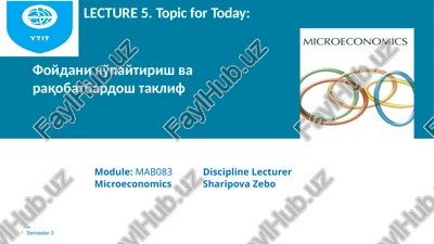 microeconomics — PPTX