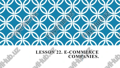 e-commerce companies — PPTX