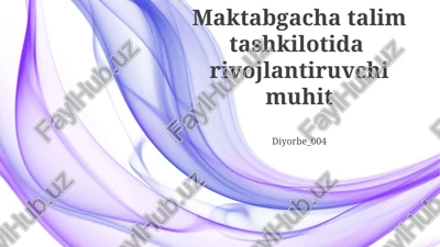 tezkor parvarish — PPTX