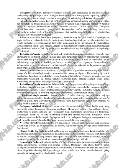 boshqaruv metodlari — DOCX