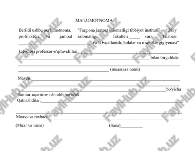 ma'lumotnoma — DOCX