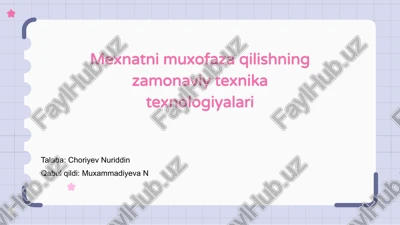 oziq-ovqat mahsulotlarini saqlashning zamonaviy texnika texnologiyalari — PPTX