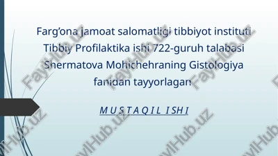 mushaklar qisqarishining morfologik asoslari — PPTX