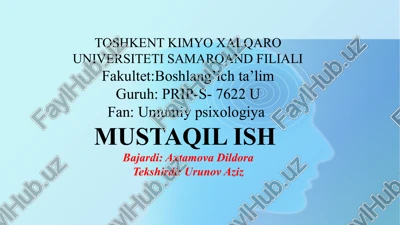 umumiypsixologiya — PPTX