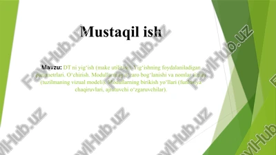 ma’lumotlarbazasi — PPTX