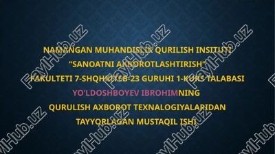 power point dasturida ishlash — PPTX