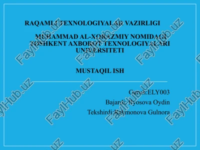 barqaror rivojlanish maqsadlari — PPTX